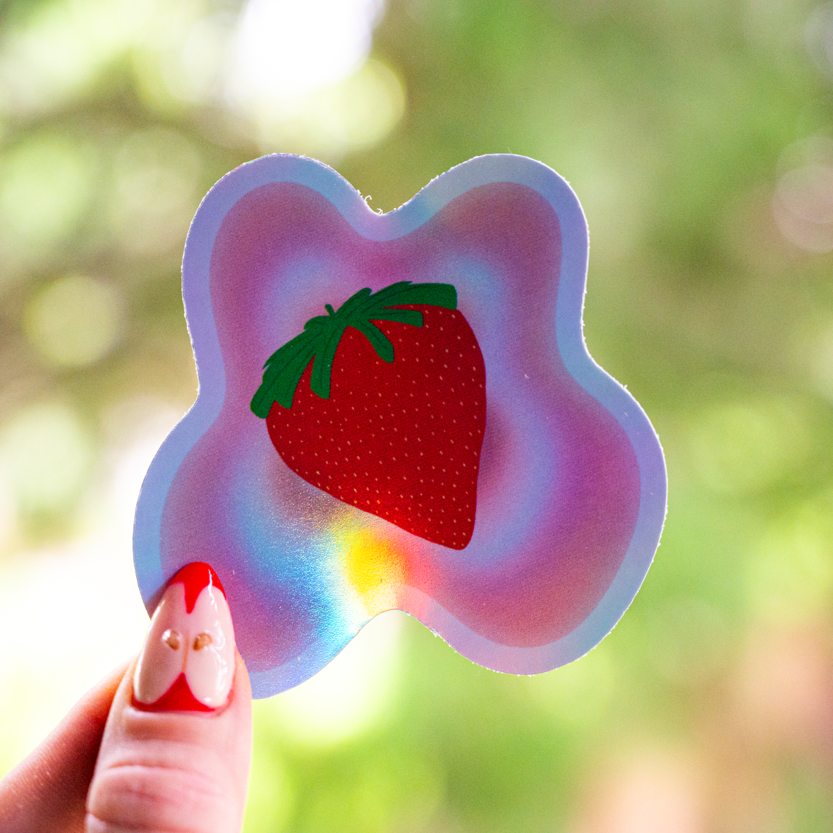 Strawberry Dreams - Holographic Sticker