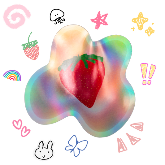 Strawberry Dreams - Holographic Sticker