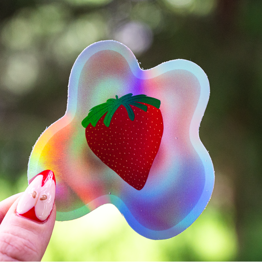 Strawberry Dreams - Holographic Sticker