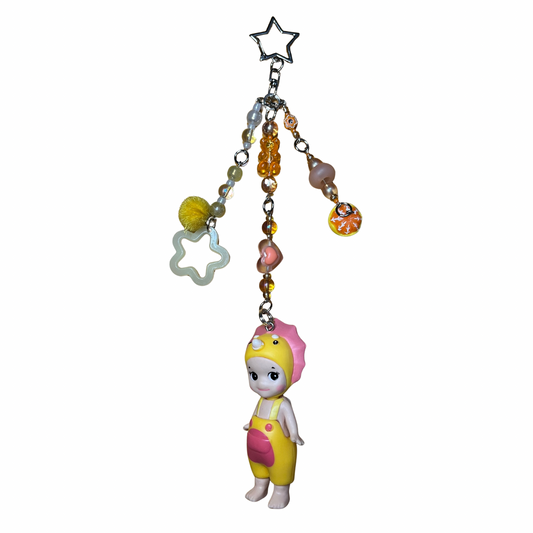 Dino Sonny Keychain - Orange