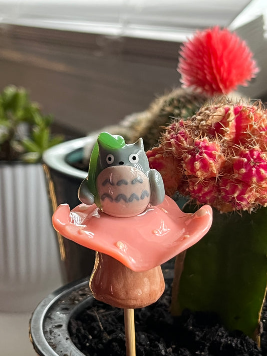 Totoro Mushroom - Plant Stake