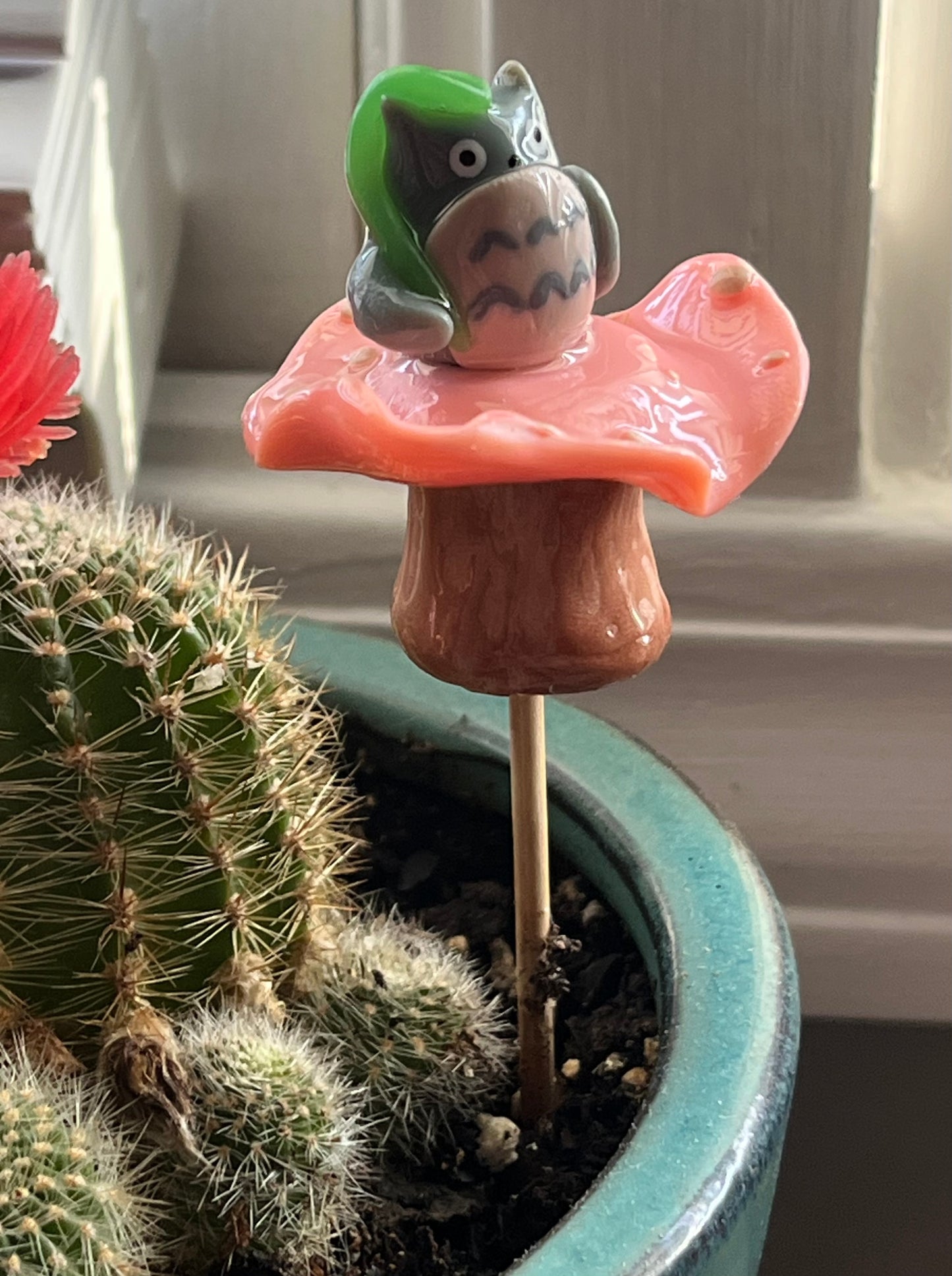 Totoro Mushroom - Plant Stake