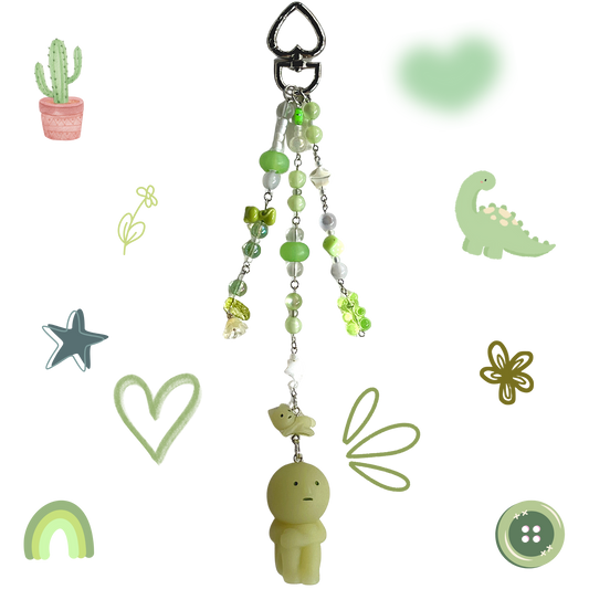 Smiski + Kitty Keychain