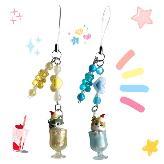 Mofusand Sodas - Phone Charm Pair (2)