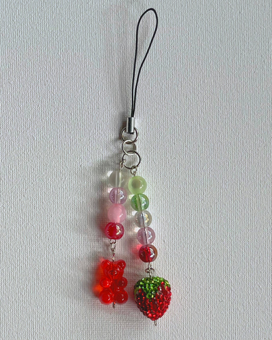 Strawberry Gummy Bear - Phone Charm